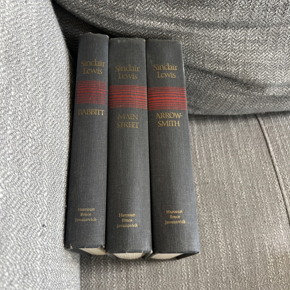 Sinclair Lewis Book Main Street Babbitt Arrow-Smith Vintage Lot Of 3 Preowned